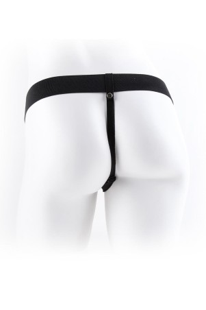 FETISH FANTASY SERIES 9 INCH HOLLOW STRAP-ON WITH BALLS LIGHT