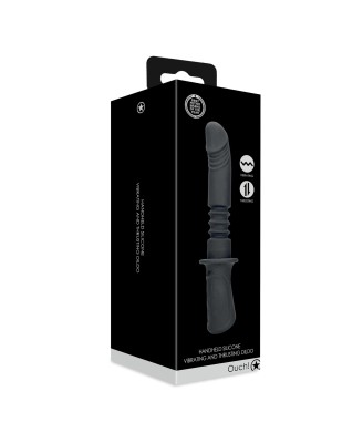 Hand Held Vibrating and Thrusting Sex Machine - Black