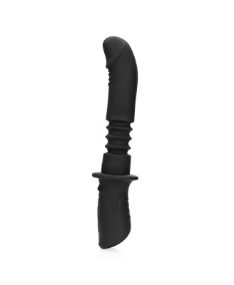 Hand Held Vibrating and Thrusting Sex Machine - Black