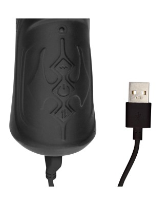 Hand Held Vibrating and Thrusting Sex Machine - Black