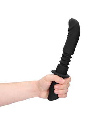 Hand Held Vibrating and Thrusting Sex Machine - Black