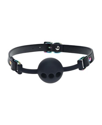 Venice Collection - Silicone Ball Gag - Black
