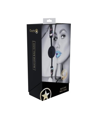 Venice Collection - Silicone Ball Gag - Black