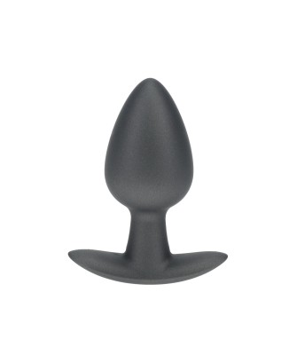 Smooth Silicone Anal Plug - Medium - 3.1 / 7,9 cm - Gunmetal