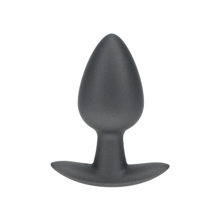 Smooth Silicone Anal Plug - Medium - 3.1 / 7,9 cm - Gunmetal