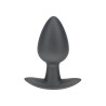 Smooth Silicone Anal Plug - Medium - 3.1 / 7,9 cm - Gunmetal
