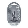 Smooth Silicone Anal Plug - Medium - 3.1 / 7,9 cm - Gunmetal