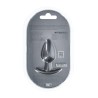 Smooth Silicone Anal Plug - Medium - 3.1 / 7,9 cm - Gunmetal