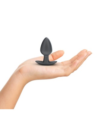 Smooth Silicone Anal Plug - Medium - 3.1 / 7,9 cm - Gunmetal