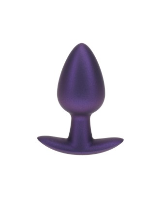 Smooth Silicone Anal Plug - Medium - 3.1 / 7,9 cm - Metallic Purple
