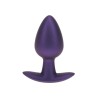Smooth Silicone Anal Plug - Medium - 3.1 / 7,9 cm - Metallic Purple
