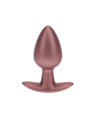 Smooth Silicone Anal Plug - Medium - 3.1 / 7,9 cm - Rose Gold