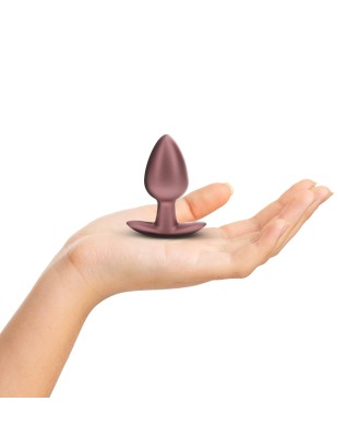 Smooth Silicone Anal Plug - Medium - 3.1 / 7,9 cm - Rose Gold