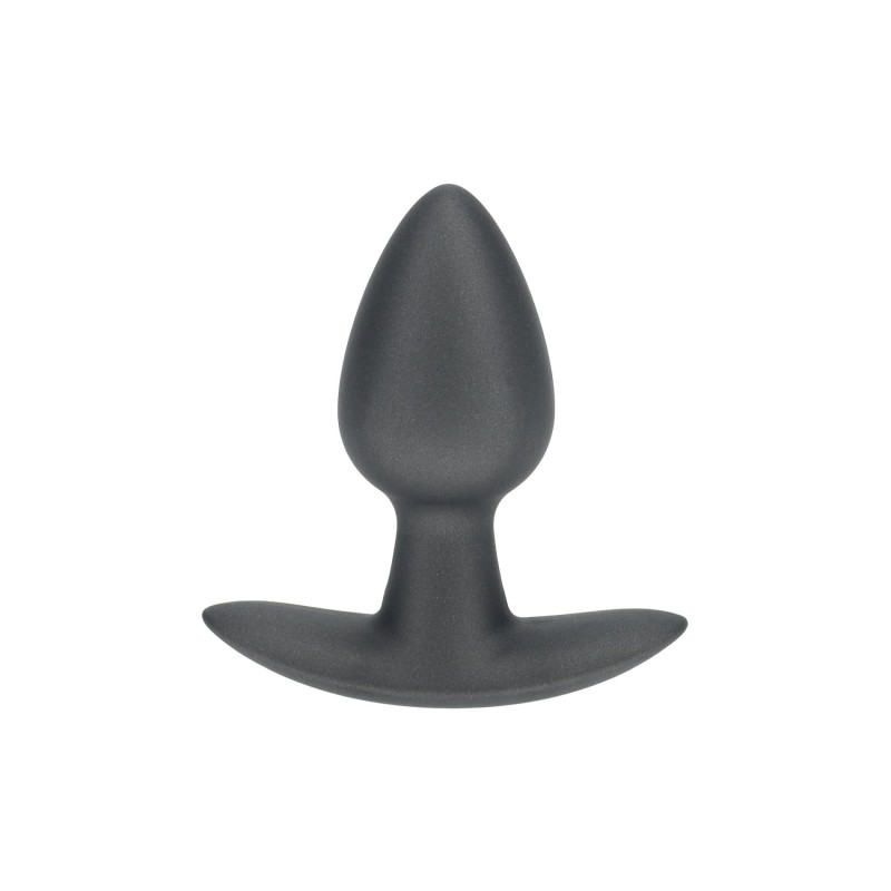 Smooth Silicone Anal Plug - Small - 2.6 / 6,5 cm - Gunmetal