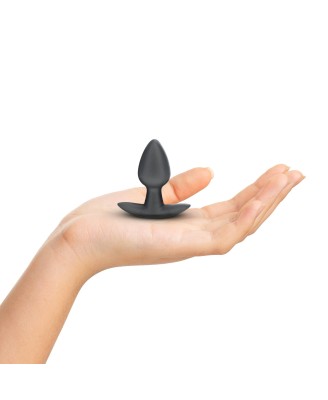 Smooth Silicone Anal Plug - Small - 2.6 / 6,5 cm - Gunmetal