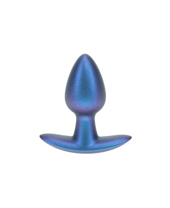 Smooth Silicone Anal Plug - Small - 2.6 / 6,5 cm - Metallic Blue