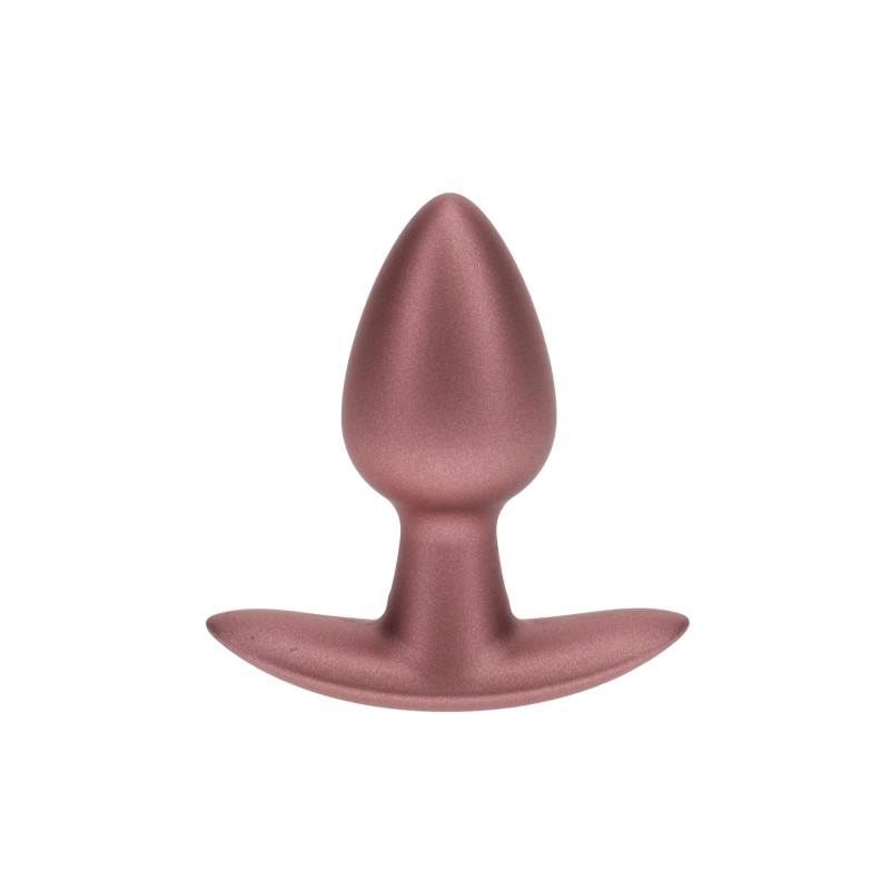 Smooth Silicone Anal Plug - Small - 2.6 / 6,5 cm - Rose Gold