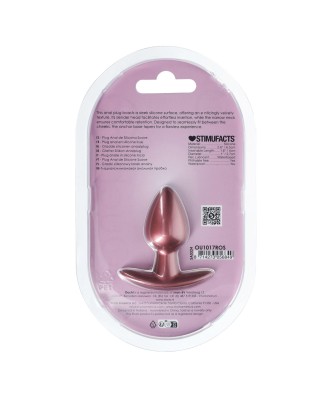 Smooth Silicone Anal Plug - Small - 2.6 / 6,5 cm - Rose Gold