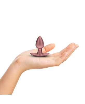 Smooth Silicone Anal Plug - Small - 2.6 / 6,5 cm - Rose Gold