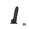 SLIDING SKIN REALISTIC DILDO BLACK - Realistyczne Czarne Dildo - M