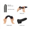SLIDING SKIN REALISTIC DILDO BLACK - Realistyczne Czarne Dildo - M