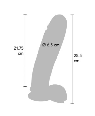 TYOJOY Dildo 10 inch with Balls - Realistyczne Cieliste Dildo z Jądrami