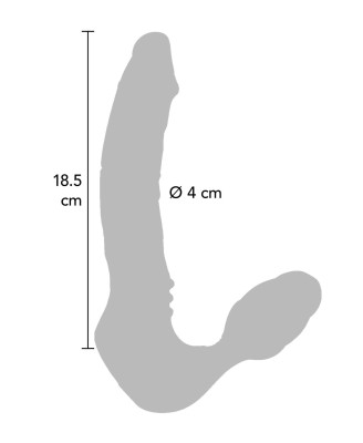 Bend Over Boyfriend Vibrator - Czerwony Dildo Strapon bez pasów