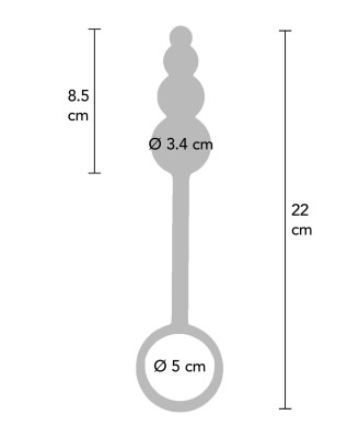 TOYJOY Anal Snake Plug & Penis Ring - Czarny Pierścień z Korkiem