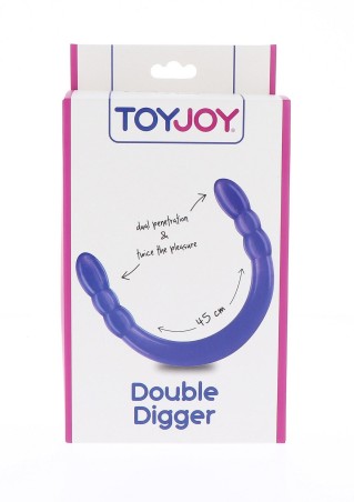 Double Digger 45 cm - Podwójne Dildo - Fiolet