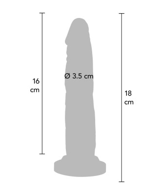 Dong 7 inch Light skin tone - Realistyczne Dildo