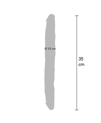 Double Dong 14 inch - Realistyczne Cieliste Podwójne Dildo 