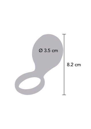 Tickle Brush C-Ring Blue - Pierścień Erekcyjny