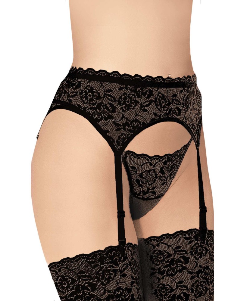 Garterbelt 3305 - Plus Size - black XL