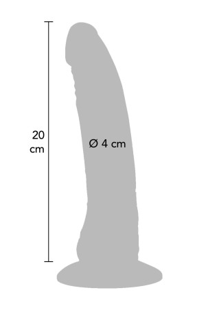 Captain Cock 20 cm - Cieliste Realistyczne Dildo