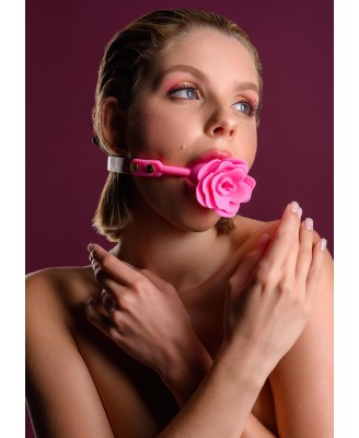 TABOOM Mouth Gag Pink - Różowy Knebel Róża