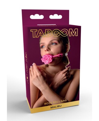 TABOOM Mouth Gag Pink - Różowy Knebel Róża