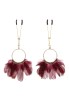 Tweezers With Feathers Gold - Klipsy na sutki