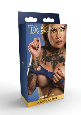 TABOOM - Silicone Wrist Cuffs - Silikonowe Kajdanki - Niebieskie
