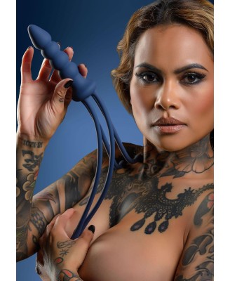 Taboom - Silicone Whip Blue - Pejcz i Korek Analny