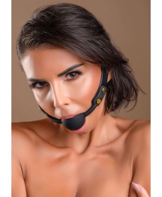 TABOOM Studded Mouth Gag - Czarny Knebel Kulka