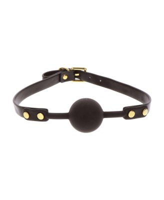 TABOOM Studded Mouth Gag - Czarny Knebel Kulka