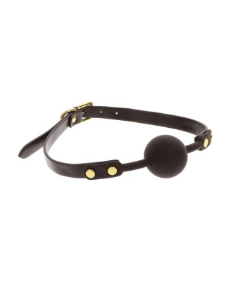 TABOOM Studded Mouth Gag - Czarny Knebel Kulka
