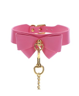 Taboom - Collar and Leash Pink - Różowa Obroża ze Smyczą