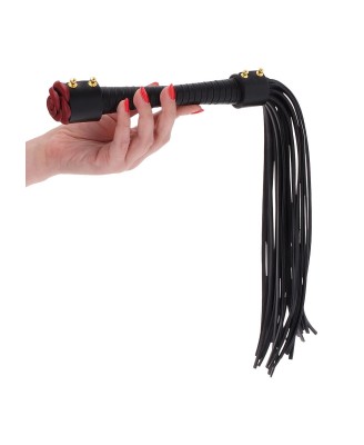 Taboom Wild Roses Whip - Czarny Pejcz