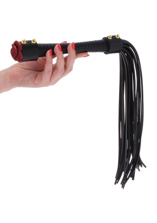 Taboom Wild Roses Whip - Czarny Pejcz