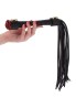 Taboom Wild Roses Whip - Czarny Pejcz