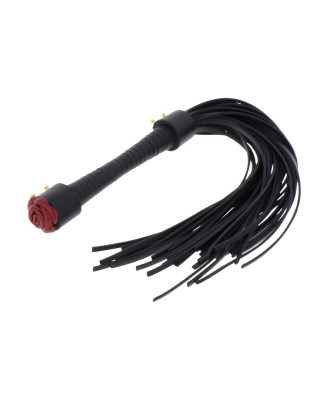 Taboom Wild Roses Whip - Czarny Pejcz
