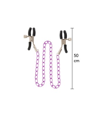 Stimulating Nipple Chain Metal - Zaciski na Sutki