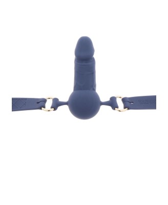 TABOOM Penis Ball Gag Blue - Knebel z Penisem - Niebieski