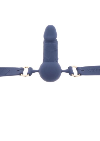 TABOOM Penis Ball Gag Blue - Knebel z Penisem - Niebieski